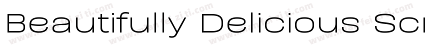 Beautifully Delicious Script Regul字体转换